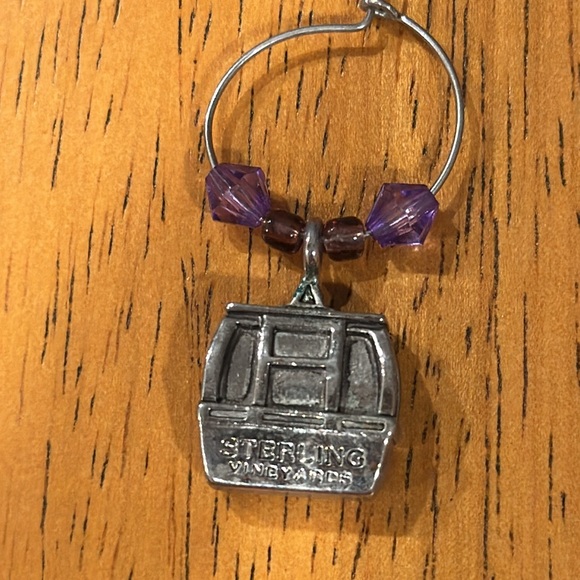 Sterling vineyards wine glass charms. Each one is embellished with different - Picture 2 of 6